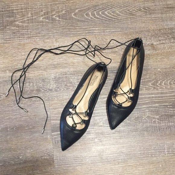 michael kors lace up flats